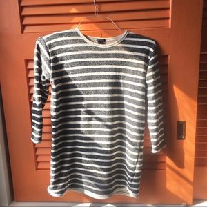 Grey and White sweater